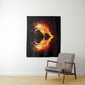 Angel Fire Heart with Wings Wandteppich (Beispiel)