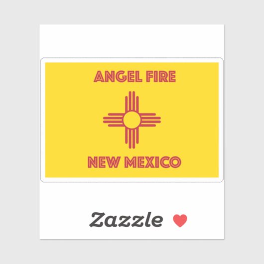 Angel Fire New Mexico Aufkleber (Blatt)
