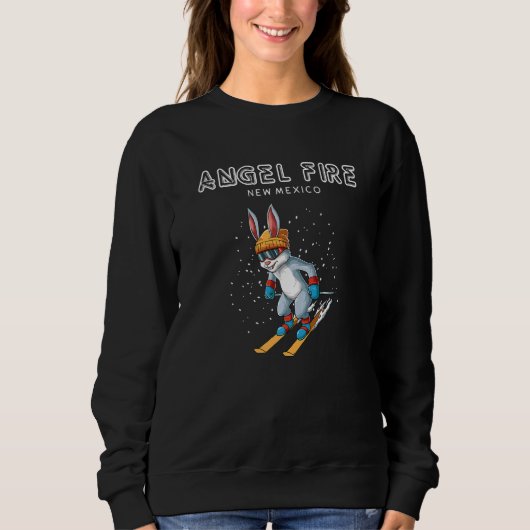 Angel Fire New Mexico Ski Rabbit Sweatshirt (Vorderseite)