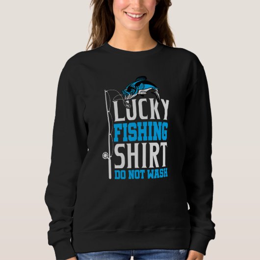Angel Fischer Glücksbringer für echte Angler Sweatshirt (Vorderseite)