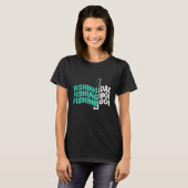 Angel-Fischer-Vater-Fischerei T-Shirt (Vorne ganz)