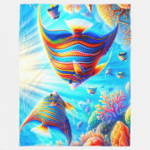Angel Fish Fleecedecke (Vorderseite)