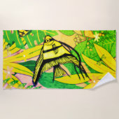 Angel Fish Greenleaf Strandtuch (Vorderseite)