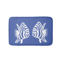 Angel fish Soft Blue & White Küstenfischerei Deko