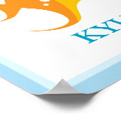 ANGEL FISH Untersee INDIVIDUELLE NAME DRUCKEN Poster (Ecke)