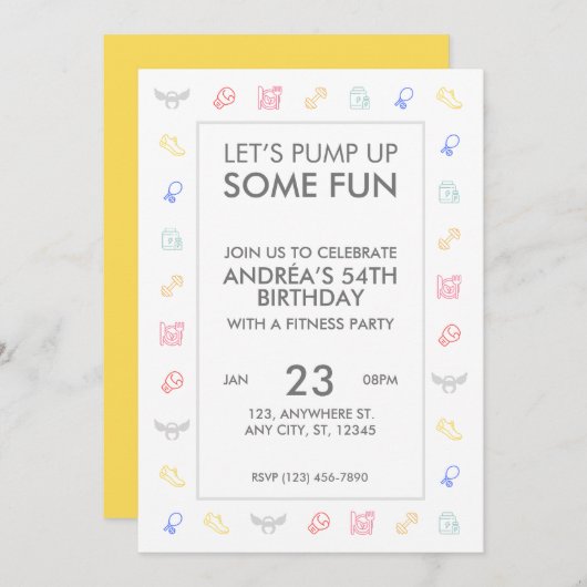 Angel Fitness Collab Einladung (Vorne/Hinten)