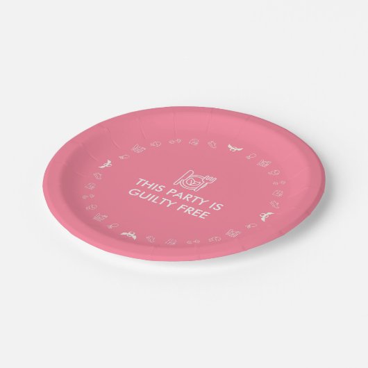 Angel Fitness Collab Pappteller (Schrägansicht)