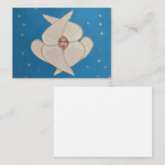 Angel Flat Note Card Mitteilungskarte (Vorne/Hinten)