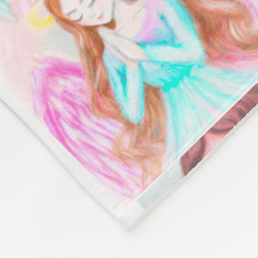 Angel Fleece Blanket beten (Ecke)