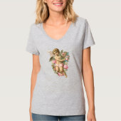 Angel Floral Blume Rose Wing Women's T - Shirt (Vorderseite)