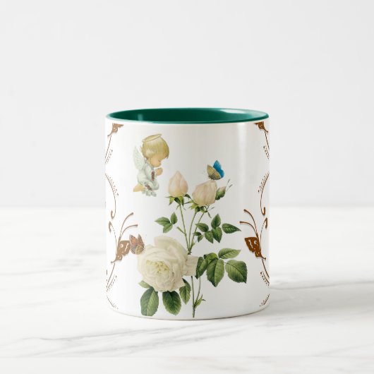 Angel Floral Tasse (Mittel)