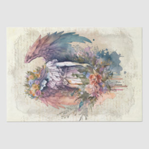 Angel Floral Watercolor Seidenpapier
