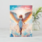 Angel Flügel Himmel Göttliche Goldfliege Dankeskarte (Stehend Vorderseite)