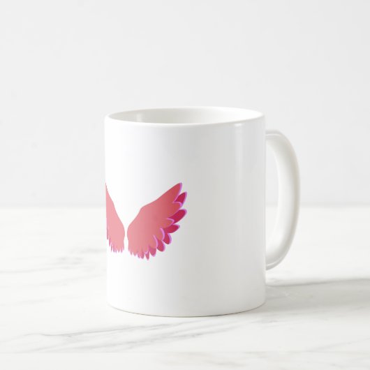 Angel-Flügel Kaffeetasse (VorderseiteRechts)