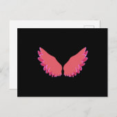 Angel-Flügel Postkarte (Vorne/Hinten)