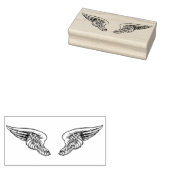 Angel Flügel Rubber-Briefmarke Gummistempel (Stempel)