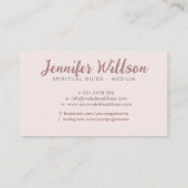 Angel Flügel sanft umarmen das Herz Visitenkarte (Rückseite)