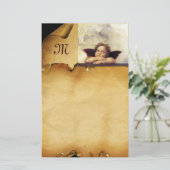 ANGEL / Flügeldraht, Parchitongramm Briefpapier (Stehend Vorderseite)