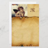 ANGEL / Flügeldraht, Parchitongramm Briefpapier (Vorne/Hinten)