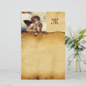 ANGEL / Flügeldraht, Parchitongramm Briefpapier (Stehend Vorderseite)