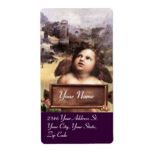 ANGEL / Flügelkreuz, lila