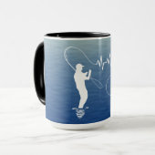 Angel-Fly-Fischermann Tasse (Vorderseite Links)