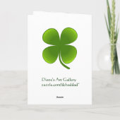 Angel Flying on a Dove - St Patrick's Day Card Karte (Rückseite)