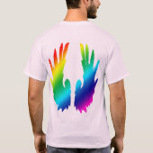 Angel Flying Wings-Rainbow T-Shirt (Rückseite)