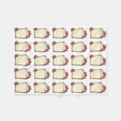 Angel Food Angelfood Cake Slice Erdbeeren Fleecedecke (Vorderseite (Horizontal))