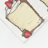 Angel Food Angelfood Cake Slice Erdbeeren Fleecedecke (Ecke)