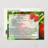 Angel Food Cake Postkarte (Vorne/Hinten)