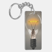Angel-Frau in Lightbulb Schlüsselanhänger (Vorderseite links)