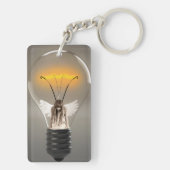 Angel-Frau in Lightbulb Schlüsselanhänger (Rückseite)