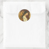 Angel Fresco Design Runder Aufkleber (Tasche)