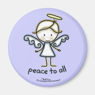 Angel-Frieden für alle Magnet