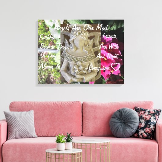 Angel Friends Canvas Print Leinwanddruck (Insitu (Wohnzimmer))