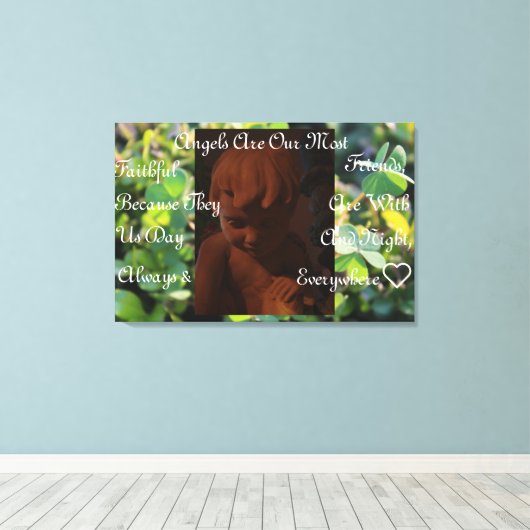 Angel Friends Canvas Print Leinwanddruck (Insitu (Holzboden))