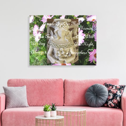 Angel Friends Canvas Print Leinwanddruck (Insitu (Wohnzimmer))