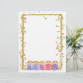 Angel Friends Weihnachtspapier Aquarell (Stehend Vorderseite)