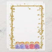 Angel Friends Weihnachtspapier Aquarell (Vorne/Hinten)