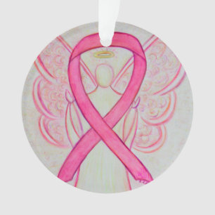 Angel für maßgeschneiderte Ornamente aus rosa Bäre