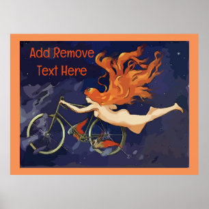 Angel für Vintagen Zyklus Hinzufügen von Text Poster