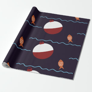 Angel fürs Fischen Geschenkpapier