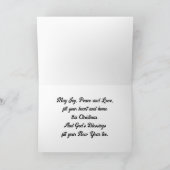 Angel Fütternd Rehurlaubskarte Feiertagskarte (Innenseite)