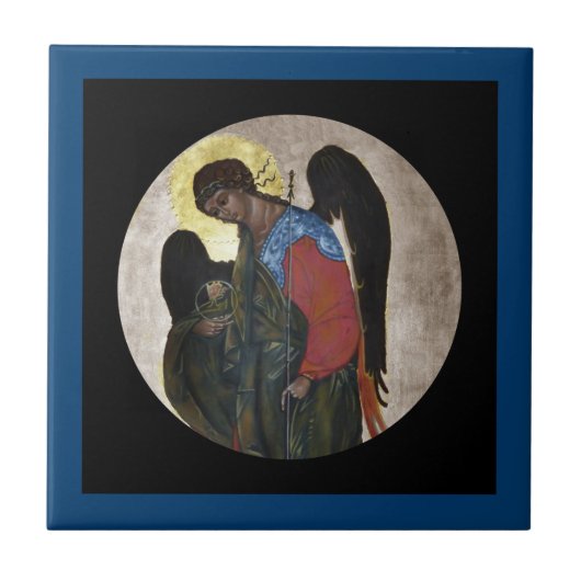 Angel Gabriel Icon Fliese (Vorderseite)