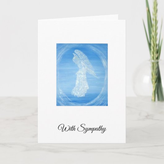 Angel Gabriel Sympathy Card Karte (Vorderseite)