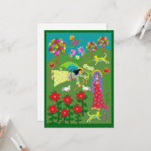 Angel Gabriel und die Jungfrau Mary Annunciation Karte (Vorderseite/Rückseite Beispiel)