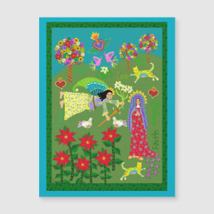 Angel Gabriel und die Jungfrau Mary Annunciation Magnetkarte