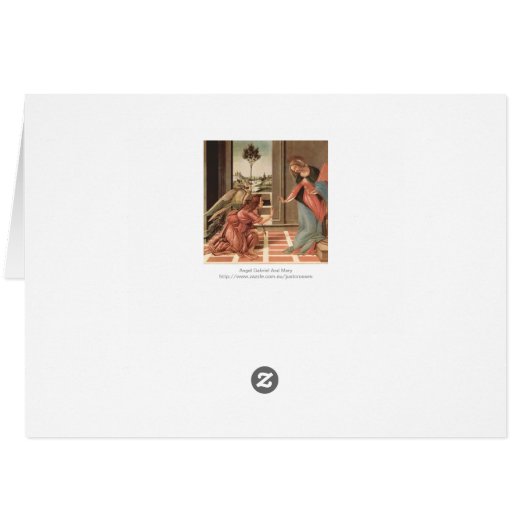 Angel Gabriel und Mary (Rückseite Horizontal)