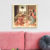 Angel Gabriel und Mary Leinwanddruck (Insitu (Wohnzimmer))